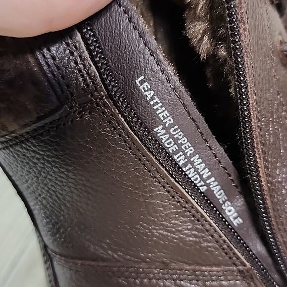 Alberto Torresi Dubron Brown Leather Boots Womens Size 8 NWT - Picture 13 of 14